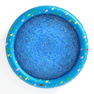 La piscine gonflable pour les enfants