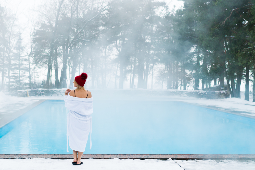 Piscine en hiver