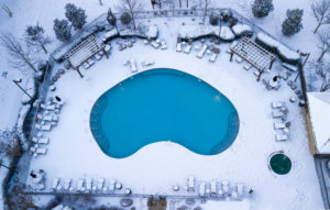 Piscine en hiver