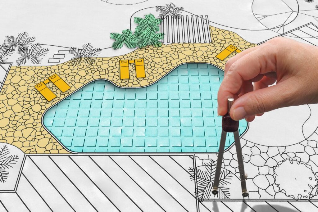 Plan d'une piscine